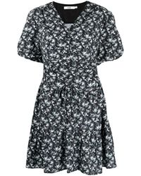 B+ AB - Floral-print Short-sleeved Dress - Lyst