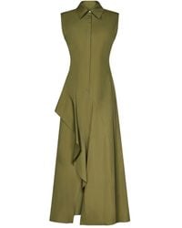 Max Mara - Poplin A-Line Midi Dress - Lyst