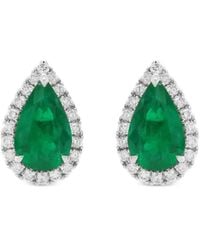 HYT Jewelry - Emerald And Diamond Earrings - Lyst