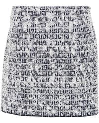 Givenchy - Tweed Rok Met 4G Liquid-Detail - Lyst