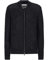 Laneus - Palm Tree-Embroidered Jacket - Lyst