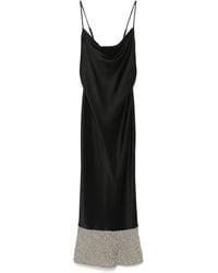 Nanushka - Midikleid Aus Satin - Lyst