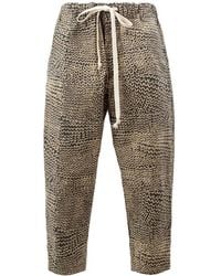 Uma Wang - Drawstring Cropped Trousers - Lyst