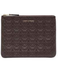 Comme des Garçons - Logo-Stamp Embossed Leather Wallet - Lyst