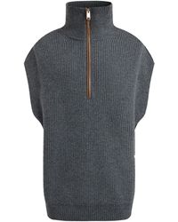 12 STOREEZ - Ribbed-Knit Vest - Lyst