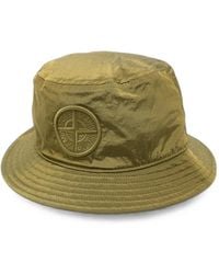 Stone Island - Logo-Patch Bucket Hat - Lyst