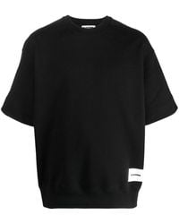 Jil Sander - Logo-patch Short-sleeve Sweatshirt - Lyst