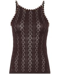 Sandro - X Louis Barthélemy Beaded Knitted Top - Lyst