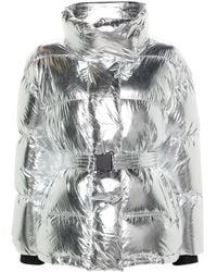 Perfect Moment - -tone Foiled Puffer Ski Jacket - Lyst