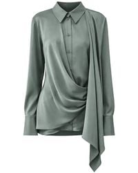 Vaillant Studio - Draped Shirt - Lyst