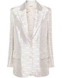 Zadig & Voltaire - Vicka Peak-Lapel Single-Breasted Jacquard Blazer - Lyst