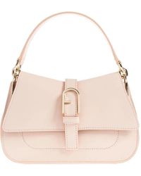 Furla - Mini Flow Buckle Leather Tote Bag - Lyst