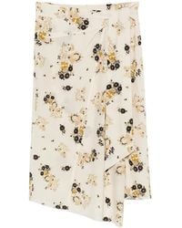 Isabel Marant - Faniry Asymmetric Midi Skirt - Lyst