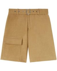 Jil Sander - Cargo-Shorts aus Cord mit Gürtel - Lyst