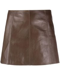 Petar Petrov - Patent Leather Straight Miniskirt - Lyst