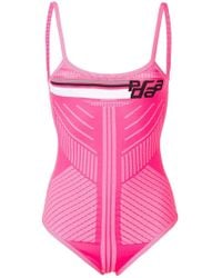 prada neon swimsuit