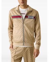 Guess - Cotton Blend Full-Zip Sweatshirt - Lyst