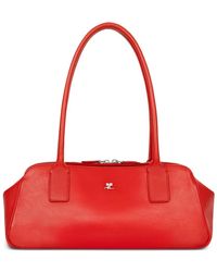 Courreges - Strip Leather Shoulder Bag - Lyst