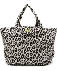 See By Chloé - Logo-embroidered Animal-print Tote Bag - Lyst