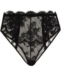 Dolce & Gabbana - High-Waisted Floral-Lace Briefs - Lyst