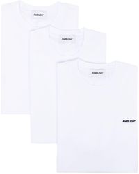 Ambush - Logo-embroidered Cotton T-shirt (pack Of Three) - Lyst