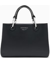 Emporio Armani - Myea Top-Handle Leather Bag - Lyst