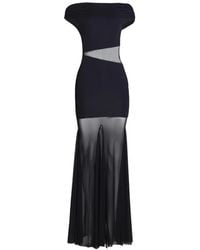 Axel 113 - Noire Semi-Sheer Dress - Lyst