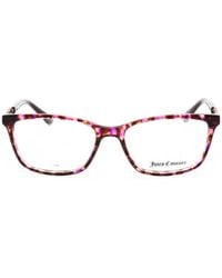 Juicy Couture - Tortoiseshell-Effect Rectangle-Frame Glasses - Lyst