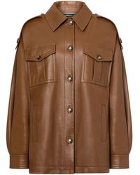 Alberta Ferretti - Leather Jacket - Lyst