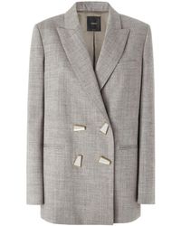 Pinko - Elice Double-Breasted Blazer - Lyst