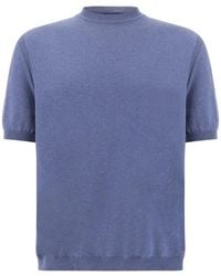 Paul & Shark - Fine-Knit Short-Sleeve T-Shirt - Lyst
