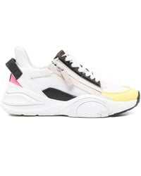 Guess - Zip-Detail Panelled Sneakers - Lyst