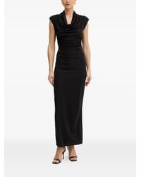 Fracomina - Cowl-Neck Backless Maxi Dress - Lyst