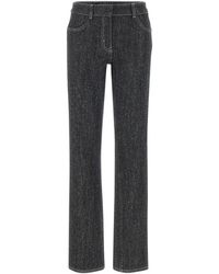Courreges - Jean À Boutons Pression En Tweed - Lyst