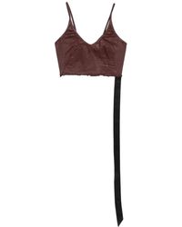 Rick Owens - Cropped-Top mit Fransen - Lyst