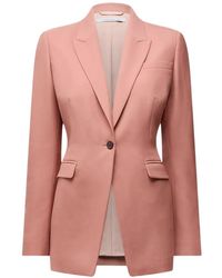 Another Tomorrow - Single-Button Peaked-Lapel Blazer - Lyst