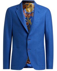 Etro - Woven Jersey Jacket - Lyst