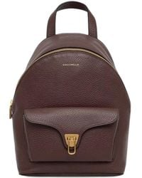 Coccinelle - Small Beat Pebbled-Leather Backpack - Lyst