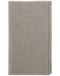 Fay - Logo-Patch Frayed Scarf - Lyst