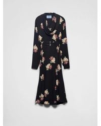 Prada - Sablé Dress - Lyst