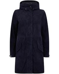 Moorer - Parka Antibes Con Botones En El Cuello - Lyst