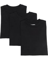 Jil Sander - Logo Three-Pack Cotton T-Shirt - Lyst