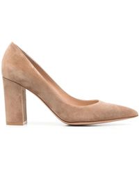 Gianvito Rossi - Pumps Con Tacco Largo 90Mm - Lyst