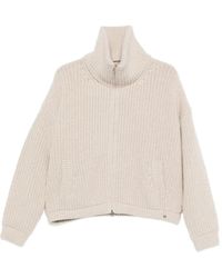 Herno - Cárdigan con cuello alto - Lyst