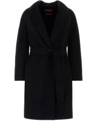 Max Mara - Estremo Belted Shawl-Collar Coat - Lyst