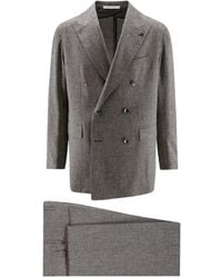 Tagliatore - Double-Breasted Peak-Lapels Suit - Lyst