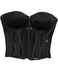 Elisabetta Franchi - Mesh Corset Top - Lyst