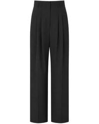 Alberta Ferretti - Pleated Tailored Trousers - Lyst