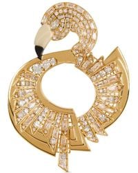 Balmain - Broche Flamingo Sertie De Cristaux - Lyst