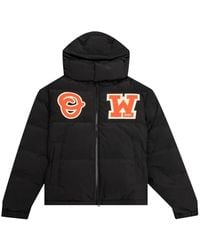 Off-White c/o Virgil Abloh - Logo-Patch Puffer Coat - Lyst